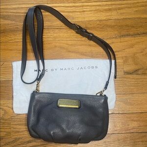 Marc Jacobs Dark Gray Leather Crossbody Bag